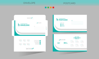 envelope and postcard for any best use