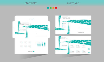 envelope and postcard for any best use