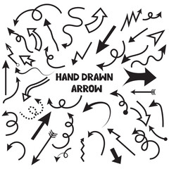 Elegant arrows set for business plan, presentation and education. Sign, Symbol, Hand drawn arrow collection. Hand Drawn Arrow Set.