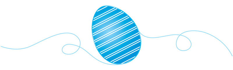 Illustration vector of egg blue color for easter day