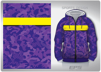 Vector sports hoodie background image.purple dotted camouflage military pattern design, illustration, textile background for sports long sleeve hoodie,jersey hoodie.eps