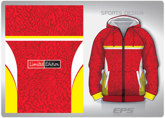 Vector sports hoodie background image.red yellow speckled pattern design, illustration, textile background for sports long sleeve hoodie,jersey hoodie.eps