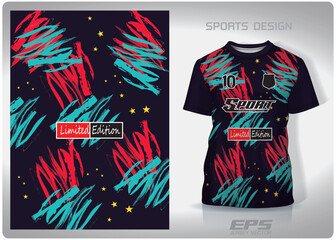 Vector sports shirt background image.Coloring and stars pink green pattern design, illustration, textile background for sports t-shirt, football jersey shirt.eps