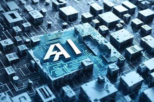 AI, Artificial Intelligence concept,3d rendering,conceptual image