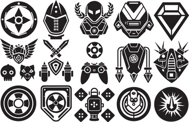 Video game symbol. Hand drawn vector illustration	