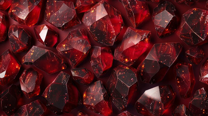  dark red crystal stones , red gemstone background - obrazy, fototapety, plakaty