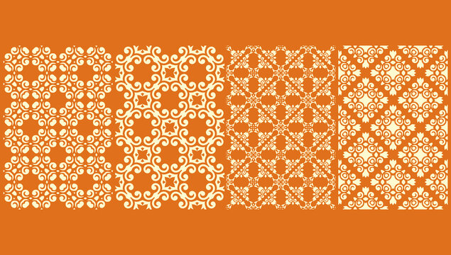 vector seamless pattern of vintage, Seamless geometric patterns