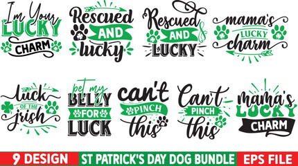 St Patrick's Day Dog Bandanas Svg Bundle, Patrick Day Svg, Dog Bandanas Svg, St Patrick's Quotes Svg, Dog Lover Svg, Dog Quotes Svg, Irish