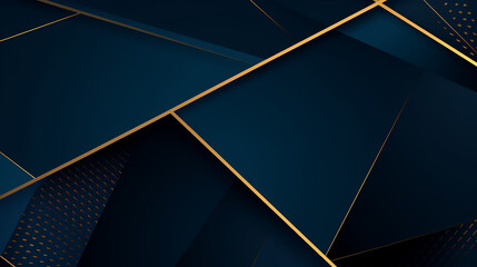  Square Diamond shape Golden Frame on Royal Blue Background. Diamond Lines Elegant Shine Modern background.