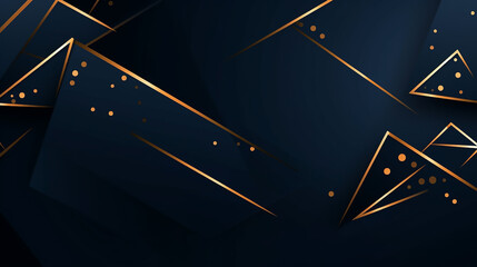 abstract dark blue or gold square line luxury background.  - obrazy, fototapety, plakaty