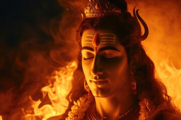 The Divine Light of Brahma - Hinduism's Supreme God. Fictional Character Created By Generated By Generated AI.