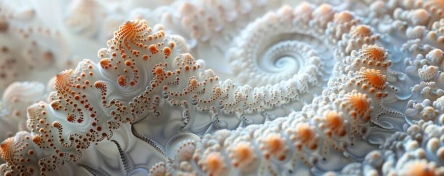 Underwater Wonderland. Exploring the Intricate Beauty of Sea Shells. Beneath the Waves, a Kaleidoscope of Colors and Textures Adorn the Coral Reefs
