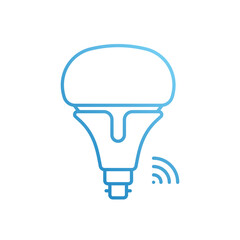 Smart Light icon vector stock illustration