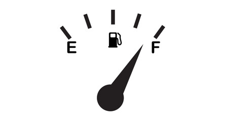 Fuel gauge icon. Vector - obrazy, fototapety, plakaty