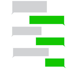 Speech bubbles. SMS Vector