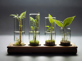 Terrarium jar, eco system with green plants and stones, DIY Terrarium, Gefangene Schönheit: Der Miniaturwald im Glasgefängnis	