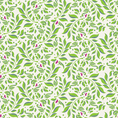 seamless pattern with leaves