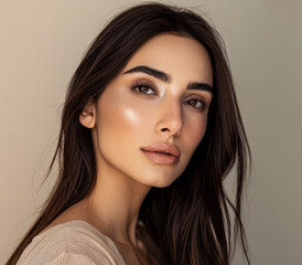 Fototapeta premium Young Armenian woman portrait with copyspace