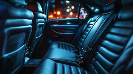 Comfortable rear seating in a vehicle offers a spacious travel experience