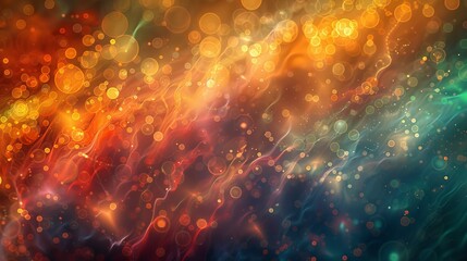 Fototapeta premium abstract art of light painting with bokeh, where textures and colors create a visual symphony