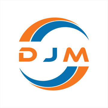 DJM letter design. DJM letter technology logo design on white background. DJM Monogram logo design for entrepreneur and business.