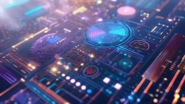 The intricate patterns and colors of a data visualization infographic are seen up close representing the visually appealing and accessible nature of this od of data ysis.