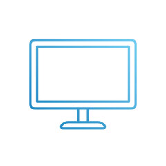 Monitor icon vector stock illustration