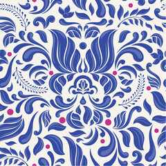 Fototapeta premium seamless pattern with flowers