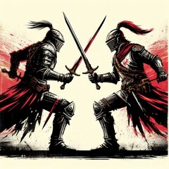 Obraz premium Knight Battle V10