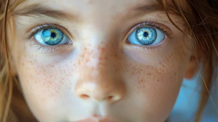 Poster Mesmerizing Gaze: A Close-Up of Captivating Eyes Generative AI © Gro