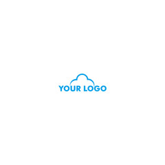 A simple cloud-shaped logo suitable for technology companies
