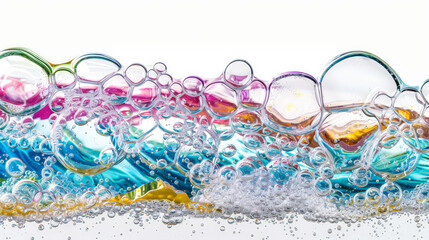 Norse Mythology Bubbles: A Colorful Underwater Tale. Generative AI - obrazy, fototapety, plakaty