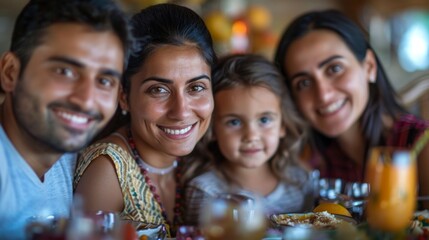 Family Feast: Joyful Moments Captured Generative AI