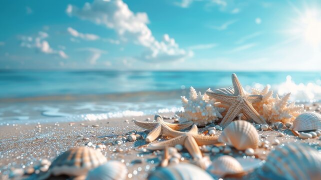 Summer vibes are strong with this beach-ready assortment under a clear sky