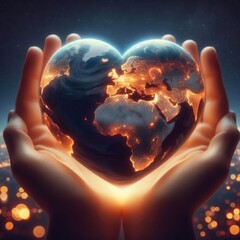 Love Earth theme (Earth day) with Generative AI.