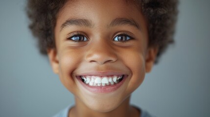 Smiling African American Woman with Healthy Teeth Generative AI