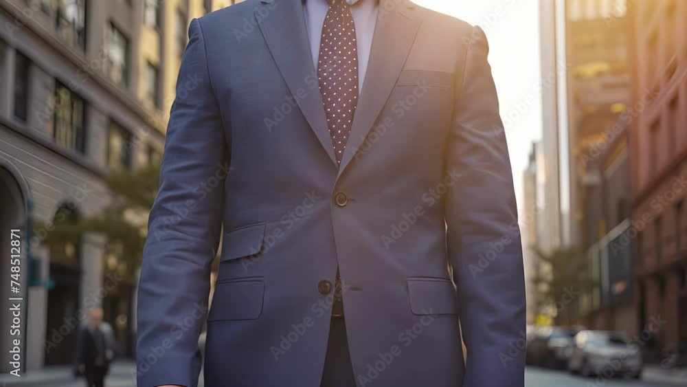Poster a formfitting suit with magnetic closures and hidden pockets perfect for navigating through a bustli