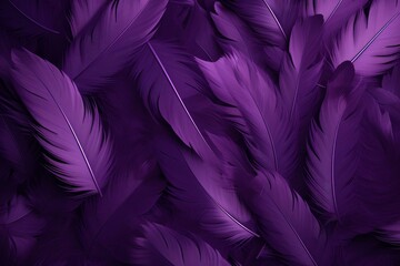 Silky Purple feathers. Pattern bird color. Generate Ai