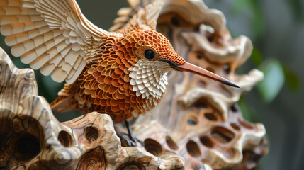 Creating intricate sculptures using layered materials