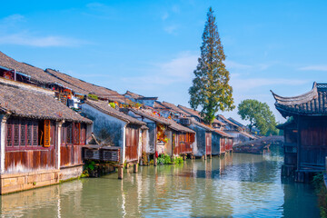 Wuzhen ancient town scenery in China
