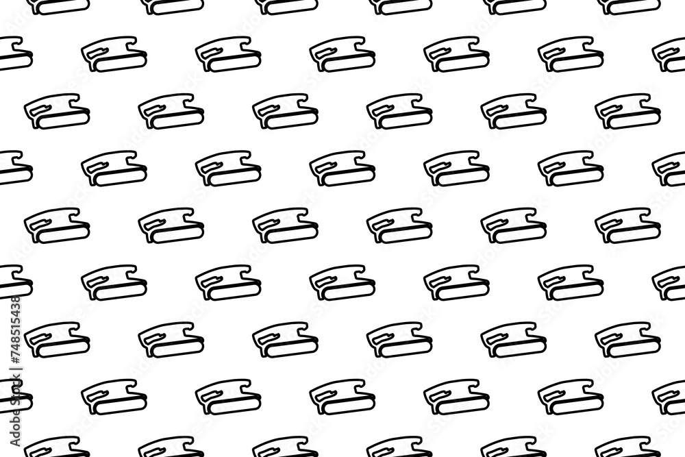 Poster seamless pattern completely filled with outlines of sanding symbols. elements are evenly spaced. ill