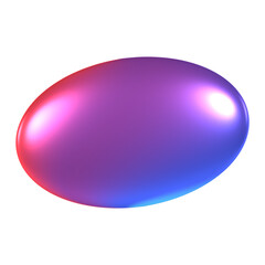 y2k elips 3D Illustration