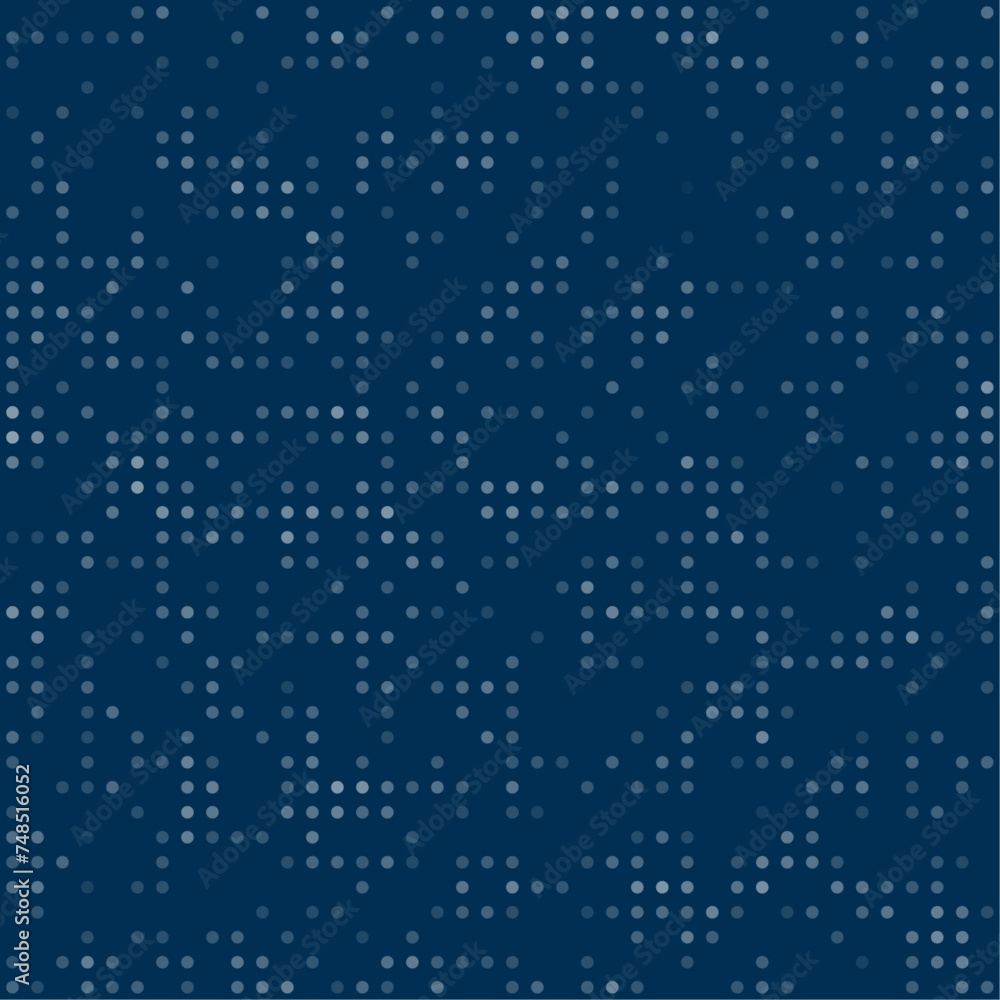 Aufkleber abstract seamless geometric pattern. mosaic background of white circles. evenly spaced small shapes 