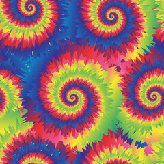 Fototapeta na wymiar tie dye digital seamless pattern design, Colorful vector tie dye design