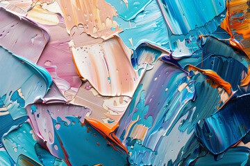 thick and heavy oil brushstrokes, AI generated