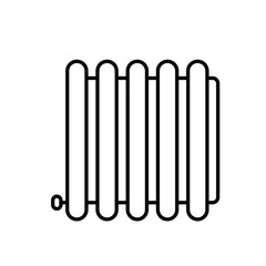 Central Heating icon vector stock illustration