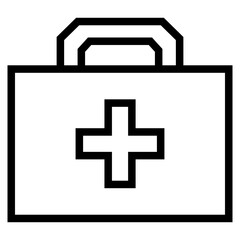 Medical Kit Icon Vector - Sign or Symbol