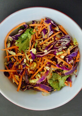 An Asian style salad with healthy ingredients