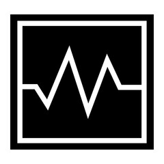 heart pulse cardiogram icon