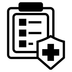 Prescription document icon. Medical recipe vector sign.